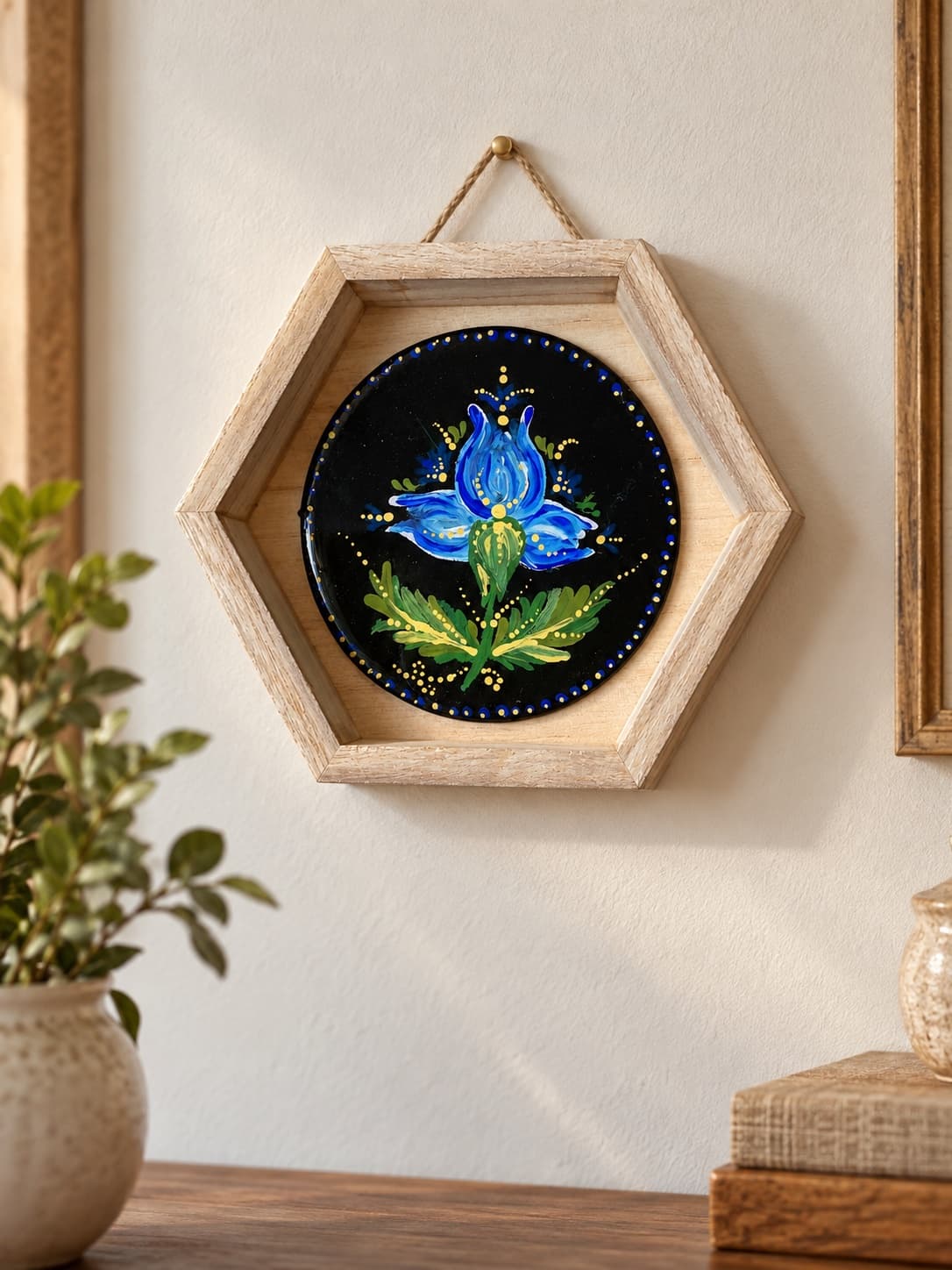 Midnight Blue Blossom by Yana Krukovets