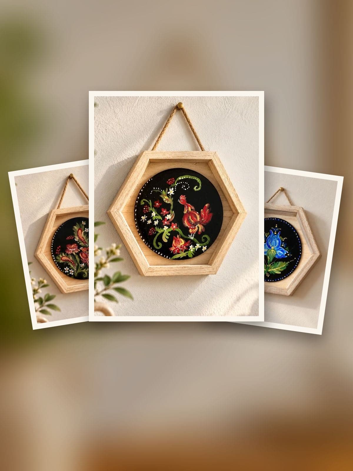 Folk Florals collection: hand-painted pieces by Yana Krukovets